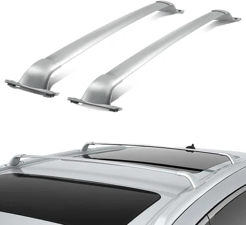 Miniatura 7 de DNA MOTORING PT-ZTL-8028 - Par de barras transversales de aluminio para techo de automóvil, compatibles con Explorer 2016-2018, color negro
