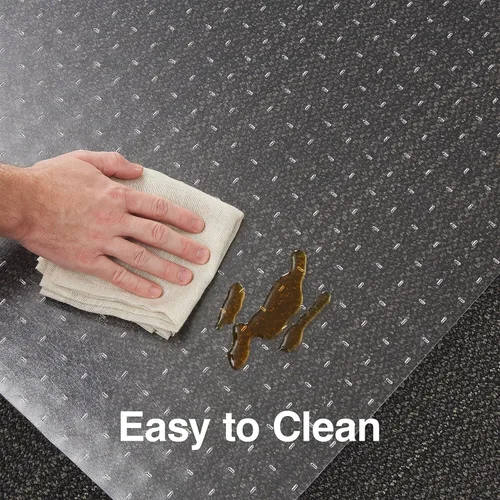 Miniatura 4 de Staples Tapete para silla de oficina, tapetes transparentes, alfombras de pelo plano, 48 x 36 pulgadas, deslizamiento suave