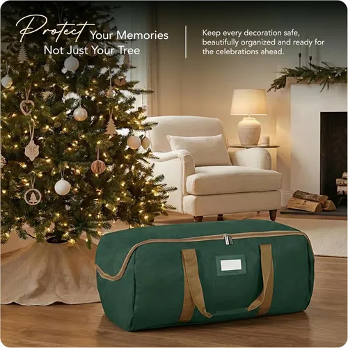 Miniatura 2 de Covermates Keepsakes - Bolsa de almacenamiento para guirnaldas, poliéster duradero, asas reforzadas, para guirnaldas de hasta 25 pies dependiendo