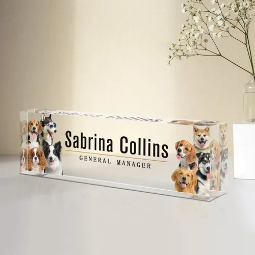 Miniatura 14 de Placa de nombre personalizada para escritorio, placa de nombre de escritorio personalizada, regalos de agradecimiento a los empleados, accesorios