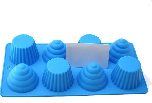 Miniatura 8 de X-Haibei Gran cono de helado Cupcake Jabón Pan Bakeware Bandeja de 8 cavidades