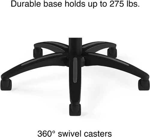 Miniatura 6 de STAPLES Silla de trabajo ergonómica, malla, negro, paquete de 2