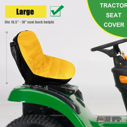 Miniatura 3 de BeadChica Funda Universal Grande para Asiento de Cortacésped y Tractor, Funda para Asiento de Cortacésped, LP92334, Tela 600D de 45,7 cm Amarillo