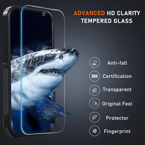 Miniatura 5 de Janmitta Funda para Google Pixel 9 Pro XL con protector de pantalla + protector de lente de cámara + correa de muñeca, resistente a prueba de NEGRO