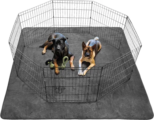 Miniatura 18 de Almohadillas lavables para orina de perro 24x36 pulgadas paquete de 2 reutilizables, alfombrillas absorbentes antideslizantes para perros