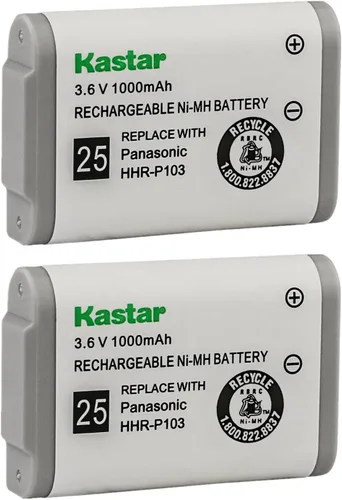 Miniatura 5 de Kastar Paquete de 1 batería de repuesto HHR-P103 para Panasonic KXTGA230S KX-TGA230W KXTGA230W KX-TGA2352 KXTGA2352 KX-TGA271 KXTGA271 KX-TGA271A