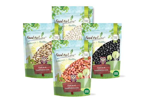 Miniatura 8 de Food to Live Paquete de frijoles secos de alta calidad, paquete de 3 – frijoles negros (5 libras), frijoles pintos (5 libras), frijoles marinos