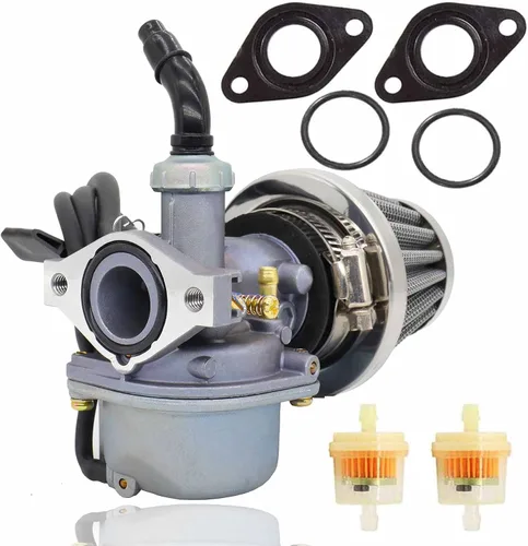 Miniatura 4 de Carburador PZ19 y filtro de aire de 1.378 in de repuesto para motocicleta de 50 cc, 70 cc, 80 cc, 90 cc, 110 cc, 125 cc, ATV Dirt Pit Bike Taotao