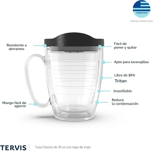 Miniatura 3 de Tervis - Vaso con aislamiento térmico de doble pared, con diseño navideño de cardenales, vaso de viaje que mantiene las bebidas frías y calientes