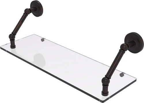 Miniatura 50 de Allied Brass PR-1/22-ORB Pr - Estante de vidrio con bordes biselados de 1 pulgada, 22 pulgadas, bronce aceitado