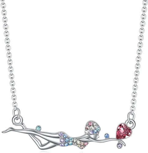 SUMFAN Collar de voleibol, baloncesto, fútbol, golf, natación, patinaje sobre hielo, esquí, regalos para niñas y mujeres, amantes de los deportes,