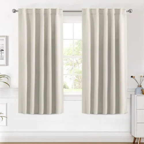 Miniatura 139 de H.VERSAILTEX Cortinas opacas con aislamiento térmico, paneles de tratamiento de ventana, cortinas opacas para oscurecer la habitación, cortinas Gris