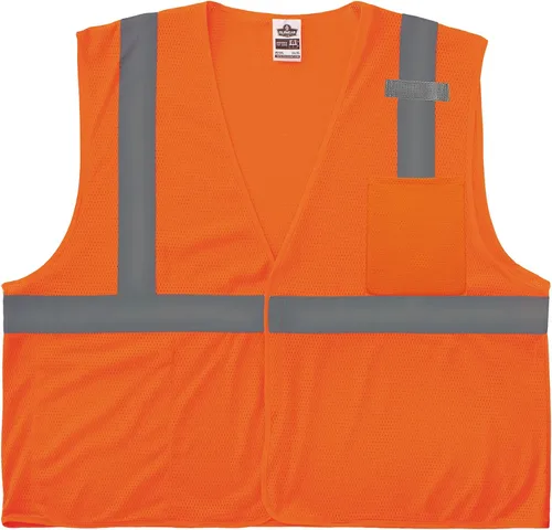Miniatura 8 de Ergodyne GloWear - Chaleco de seguridad reflectante de alta visibilidad, cierre de gancho y bucle Lima