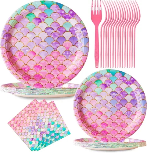 Miniatura 8 de Decoraciones de primer cumpleaños para niña, suministros de fiesta de cumpleaños con temática de donas Sweet One Grow Up - 96 piezas, sirve 24
