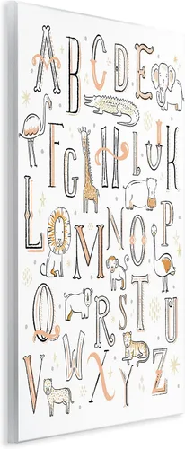 Miniatura 3 de Stupell Industries Zirkus Design - Placa de pared con diseño de animales para guardería, color naranja y blanco, 10 x 15 pulgadas