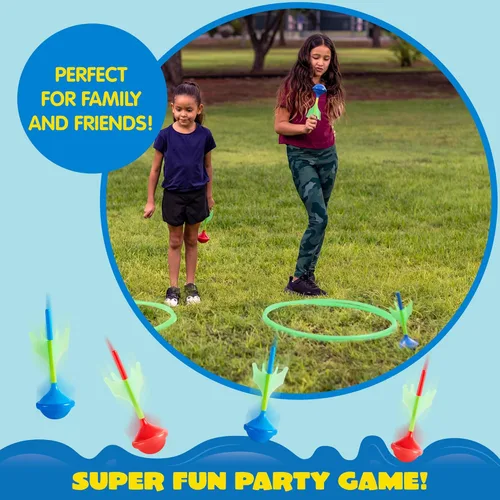 Miniatura 5 de JOYIN Juego de dardos de césped para niños y adultos, juegos de césped que brillan en la oscuridad al aire libre para adultos y familia, juego
