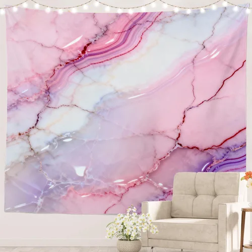 Miniatura 38 de Batmerry Abstract Repeat Polyester Tapestry, Tiled Directional Lightweight Wall Hanging High-Definition Print Backdrop For Dorm Room Bedroom Living