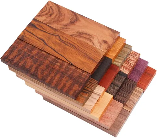 Miniatura 7 de IECAP LLC Bookmatched - Básculas de mango de cuchillo de boj - Materiales de mango de cuchillo - Básculas de madera natural para manualidades - Boje