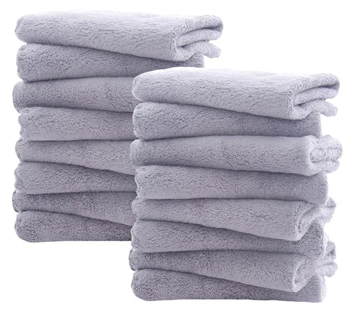 Miniatura 22 de Paquete de 8 pañitos grandes para bebés, de 20 por 10 pulgadas, son ultra absorbentes, se pueden lavar a mano, ideales para recién nacidos, toalla