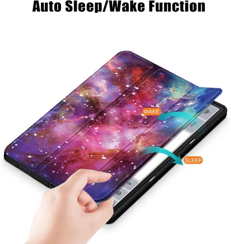 Miniatura 5 de Funda para Lenovo Tab P12 de 12.7 pulgadas 2023 TB-370FU, carcasa trasera de TPU suave delgada inteligente con cubierta de soporte multiángulo