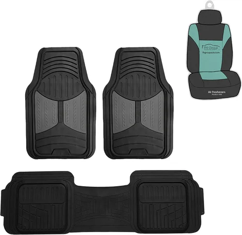 Miniatura 9 de FH Group Climaproof™ - Alfombrillas de goma resistentes para sedán, SUV, camiones, alfombrillas de ajuste universal para automóvil, juego completo