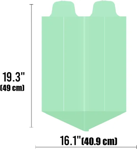 Miniatura 2 de BEIDOU-PAC Bolsas de basura compostables con solapa de 1 a 2 galones, 120 bolsas de abono pequeñas, bolsas de basura biodegradables para cocina