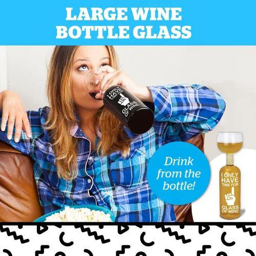 Miniatura 2 de BigMouth Inc. Copa de Vino que Contiene una Botella Completa Regalos Divertidos y Novedosos para Amantes del Vino Copa Gigante para Beber para Un