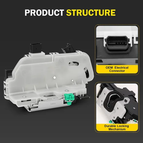 Miniatura 6 de 9L3Z-5421812-A Actuador de pestillo de cerradura de puerta delantero derecho del lado del pasajero Compatible con F-150 2009-2014, Taurus 2013-2019