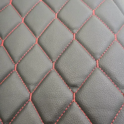 Tela de espuma acolchada de vinilo, hilo de varios patrones, material de piel sintética, tapicería para muebles, cabeceros de muebles, tela interior