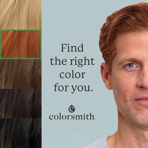 Miniatura 4 de Color de cabello y barba para mezclar grises, paquete de 2, rubio cobrizo intenso oscuro, kit completo de tinte para barba y cabello para hombre