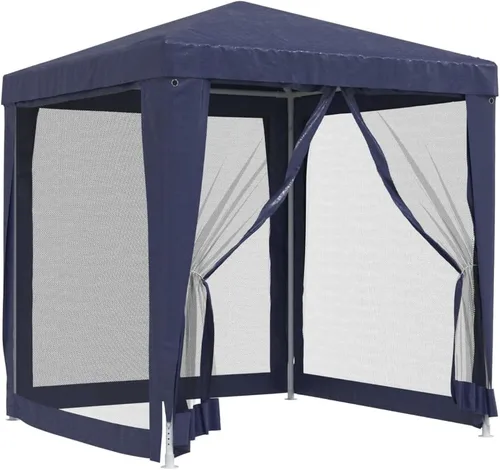 Miniatura 9 de vidaXL Gazebo, Tienda de campaña con 4 paredes laterales de malla, toldo de refugio para eventos de fiesta al aire libre, pabellón de glorieta
