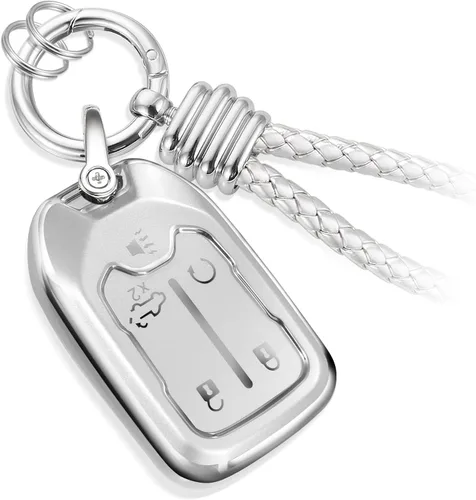 Miniatura 20 de Funda para llavero Buick con llavero de cuerda trenzada de metal, funda suave mejorada para Avenir Envision Encore Chevy Suburban Tahoe GMC Yukon