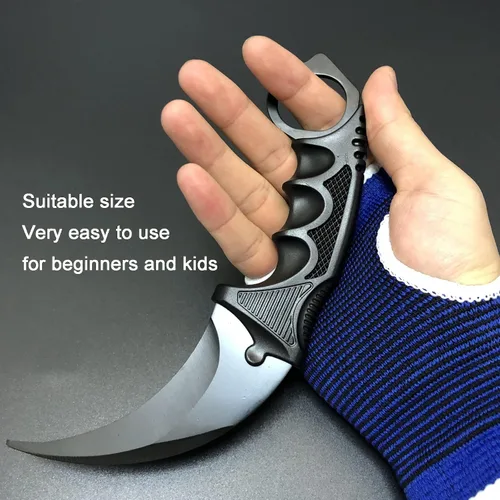 Miniatura 5 de Karambit Cuchillo Entrenador - Cuchillo de Práctica de Entrenamiento de Acero Inoxidable con Funda para Principiantes - Herramienta Entrenadora