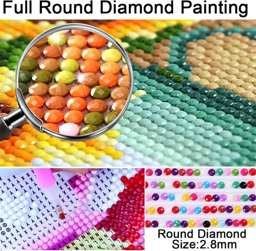 Miniatura 2 de Pintura de diamantes coloridos de mariposas y diamantes, 3.9 x 7.9 in, 5D, pintura por número para adultos, accesorios de arte y manualidades, punto