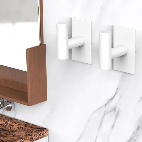 Miniatura 7 de VAEHOLD - Ganchos adhesivos de pared para toallas, resistentes, impermeables, para colgar abrigos, ropa, gancho de pared para armario para cocina