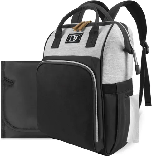 Mochila para pañales para mujer – Bolsa de pañales multifunción de viaje para bebé con cambiador, mochila grande para bebé, niña, niño,