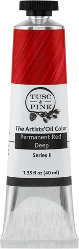 Miniatura 156 de Tusc & Pine Pintura al óleo Artist – Alizarin Crimson, 1.4 fl oz, sin amarilleo, consistencia rica y cremosa, carga máxima de pigmento, pinturas al