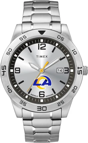 Miniatura 26 de Timex Tribute Reloj de cuarzo para hombre Citation de 42 mm con correa de acero inoxidable