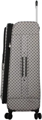 Miniatura 45 de Steve Madden Equipaje de diseñador, Chalet Gris Claro, Juego de maleta giratoria ligera expandible de 3 piezas - Juego de viaje