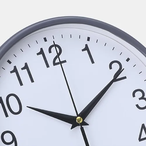Miniatura 5 de Reloj de pared redondo de moda, estilo simple, de alta precisión, funciona con pilas, fácil de leer, sin tictac, reloj de cuarzo para decoración
