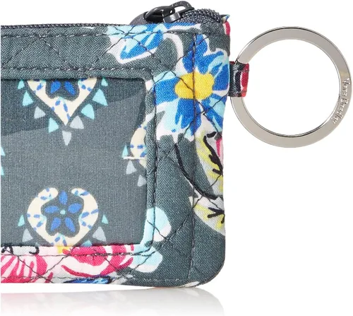 Miniatura 4 de Vera Bradley - Cartera de algodón, con cremallera y compartimiento para la identificación, para mujer