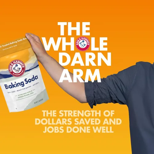 Miniatura 9 de ARM & Hammer Bicarbonato de sodio fabricado en Estados Unidos, ideal para hornear, puro y natural, bolsa de 2.7 libras