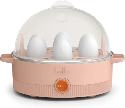 Miniatura 14 de Olla de huevos BELLA, hervidor rápido y escalfador, preparación de comidas esencial, tamaño familiar: prepara hasta 7 huevos grandes hervidos, tapa