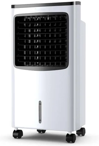 Miniatura 8 de FANTASK - Enfriador de aire portátil eléctrico, 3 modos, 3 velocidades y temporizador, ventilador con pantalla digital, caja de cristal de hielo