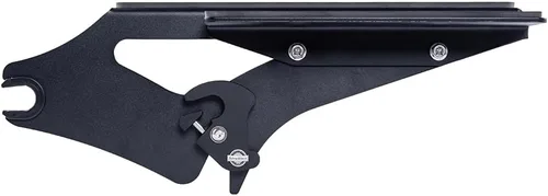 Miniatura 7 de Motorcycle Tour Trunk Pack Mount para 2009+ Harley Touring Equipaje - Negro, Soporte de montaje desmontable de liberación rápida Negro Año: 2009-2018