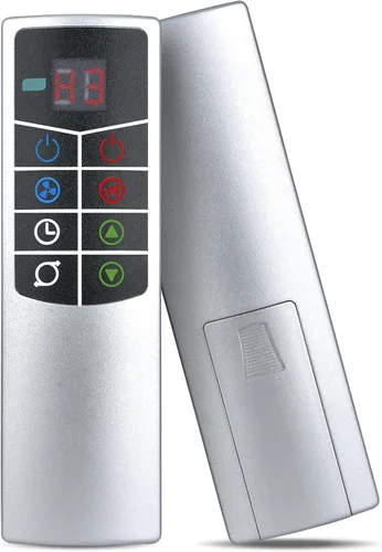Mando a distancia de repuesto compatible con ventilador de torre oscilante Lasko para todas las estaciones y calentador de espacio FH500 (plateado)