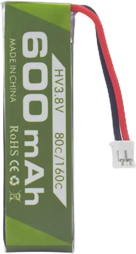 Miniatura 4 de 3 unidades 1S 3.8V 80C 600mAh batería de litio con conector JST-PH 2.0 enchufe adecuado para Cineahoop Tinyhawk Mini FPV Racing Drone RC control