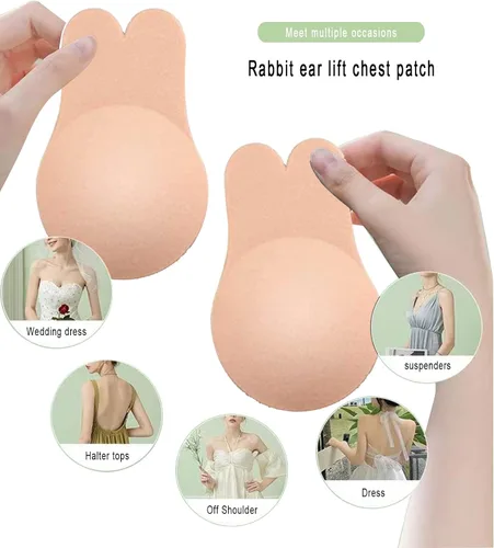 Miniatura 3 de 2 Pack Adhesive Bra,Breast Lift Tape Sticky Bra Invisible Lift Strapless Backles Bras for Women