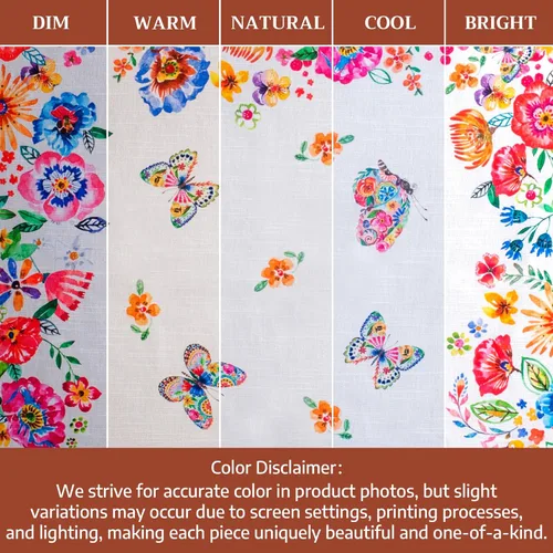 Miniatura 6 de Maison d' Hermine Happy Florals - Juego de 4 servilletas 100% algodón suave y cómodo perfectas para cenas familiares, bodas, fiestas de cóctel, 063