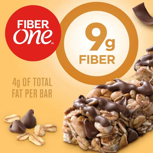 Miniatura 2 de Fiber One Barras masticables, avena y chocolate, aperitivos de fibra, 5